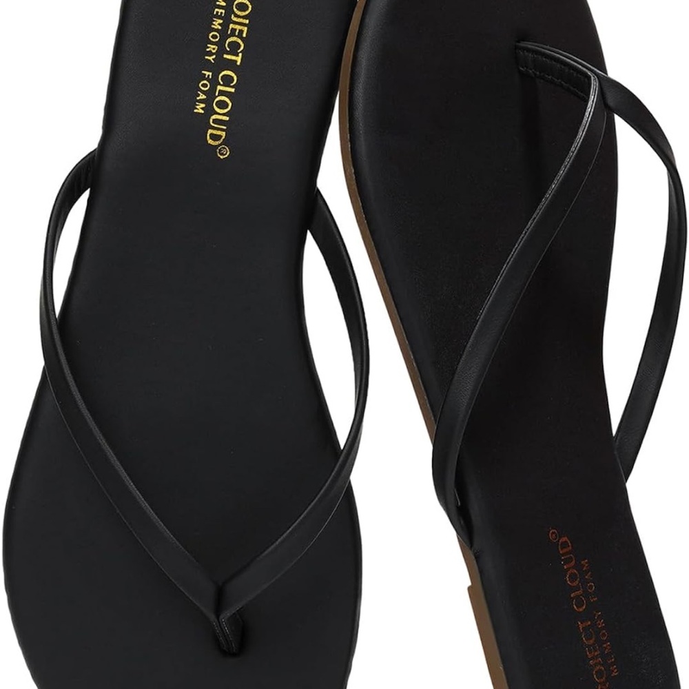 Women's Black Flip Flops
